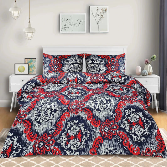 3 Pcs King Size Ultra Soft Bedsheet - Scarlette