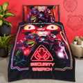 2 Pcs Single Size Cartoon Bedsheet - Security Breach
