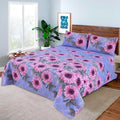 3 Pcs King Size Easy Care Bedsheet - Sunshine Petals