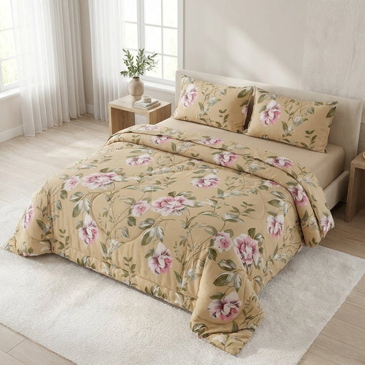 3 Pcs King Size Ultra Soft Bedsheet - Meadow