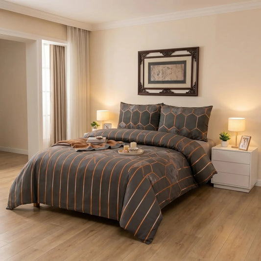 3 Pcs King Size Ultra Soft Bedsheet - Nexis