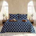 3 Pcs King Size Ultra Soft Bedsheet - Ogee