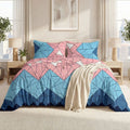 3 Pcs King Size Ultra Soft Bedsheet - Prismatic