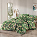 Ultrasonic Micro Fiber Bed Spread Green Flower-30305 - Lotus