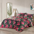Ultrasonic Micro Fiber Bed Spread Red Rose-30307 - Lotus