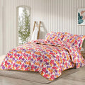 Ultrasonic Micro Fiber Bed Spread Taupe Floral-30306 - Lotus